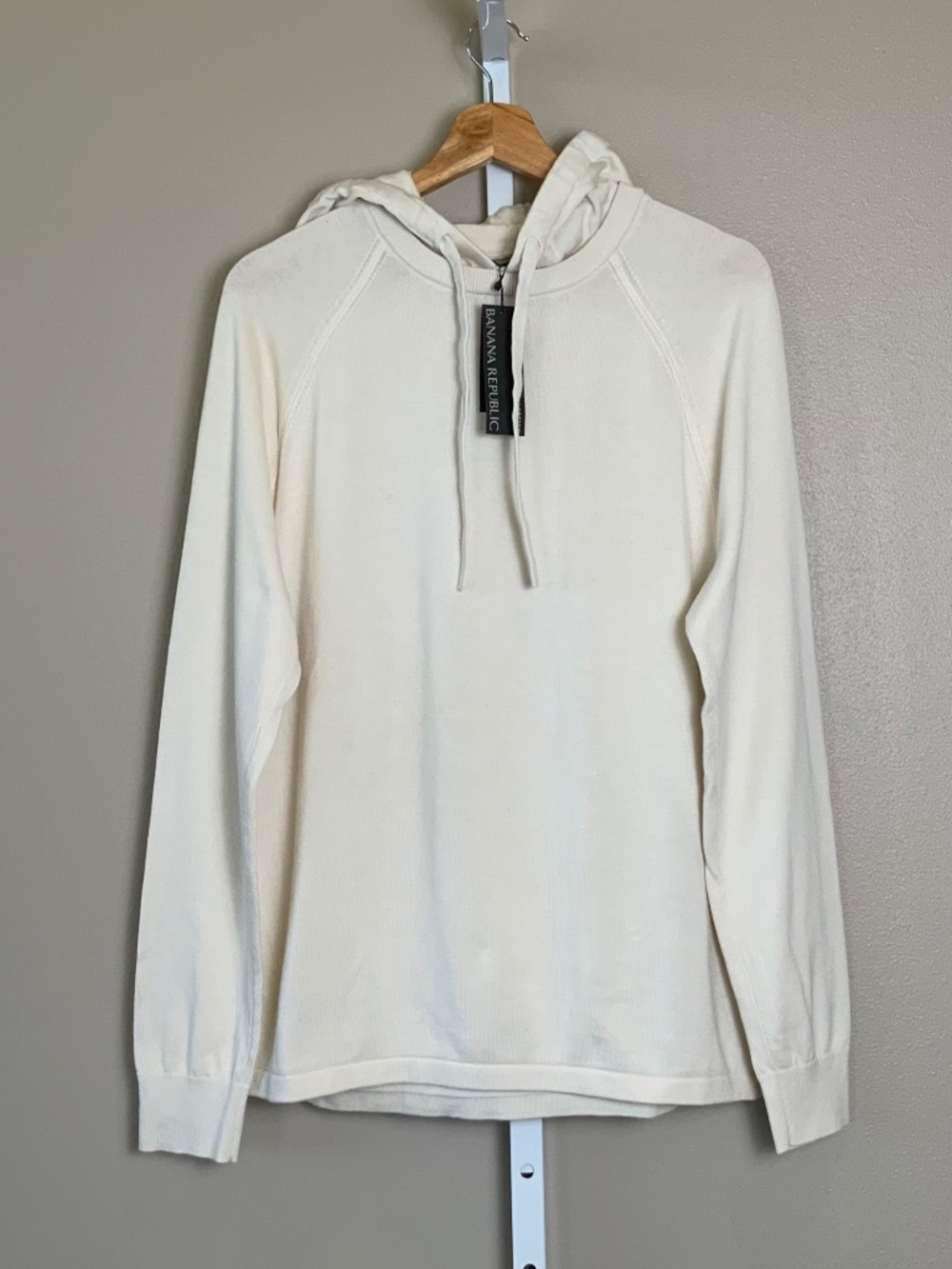 Banana Republic Modern Popover Lightweight Knit Sweater Hoodie
